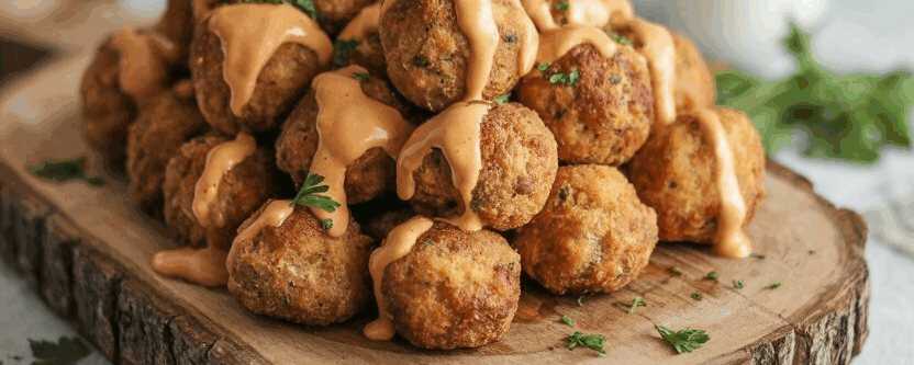 Mini-Frikadellen als Snack aus dem Airfryer