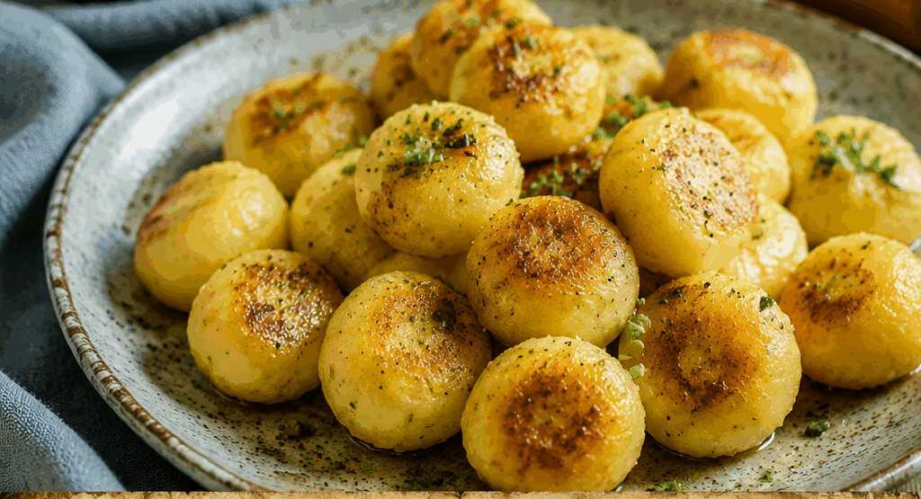 Mini-Kartoffelklöße für den Sonntagsbraten, einmal probiert