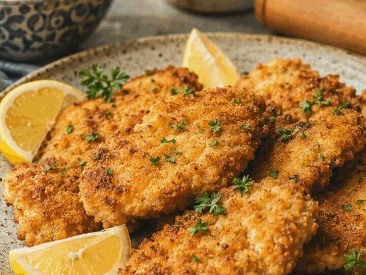 Mini-Schnitzel fürs Partybuffet aus dem Airfryer, das Rezept, das gerade auf Pinterest viral geht
