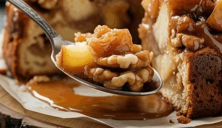 Nehmen Sie Äpfel & Walnüsse, 10 Minuten Zimt Apfelkuchen