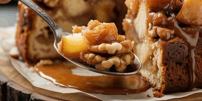 Nehmen Sie Äpfel & Walnüsse, 10 Minuten Zimt Apfelkuchen