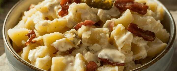 Norddeutscher Kartoffelsalat mit Mayonnaise
