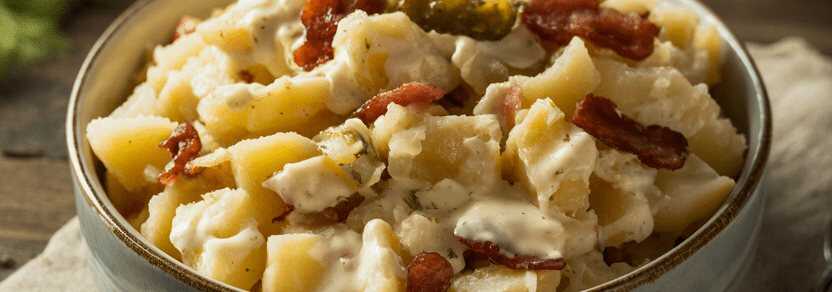 Norddeutscher Kartoffelsalat mit Mayonnaise