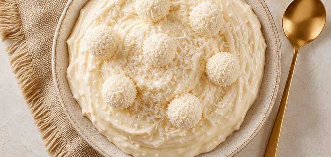 Nur 4 Zutaten: Himmlische Raffaello-Creme selber machen