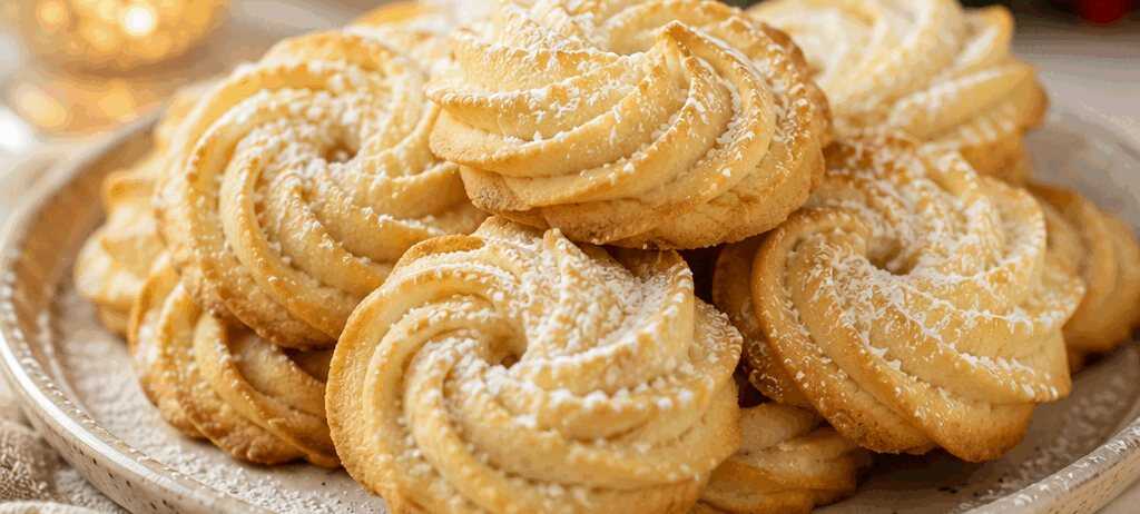 Nur drei Zutaten für unwiderstehlich leckere Sahneplätzchen! – so sieht es fertig aus