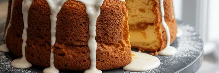 Nur Eier 150 g griechischer Joghurt und Mehl Ein einfacher und leckerer Kuchen! – so sieht es fertig aus
