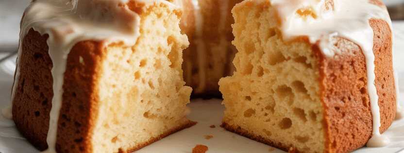 Nur Eier, Joghurt, Zucker und Backpulver, Das ist der fluffigste Kuchen ever! – so sieht es fertig aus