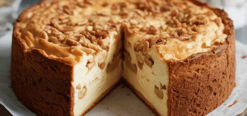 Nuss Käsekuchen mit 450g Frischkäse ganz ohne Backen