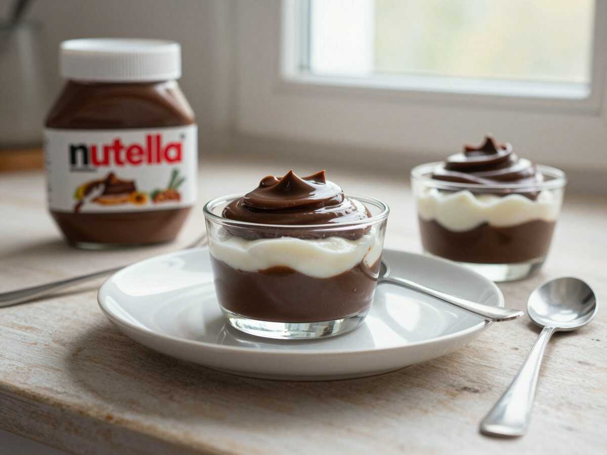 Nutella-Käsekuchen-Creme im Glas: Verführerisches Rezept zum Ausprobieren! – während der Zubereitung