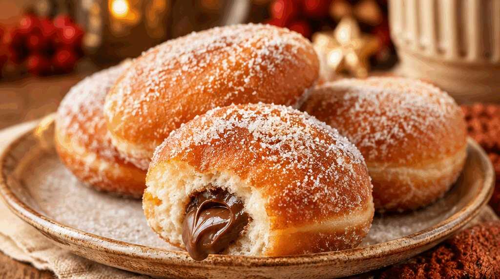 Nutella-gefüllte Donuts: Unwiderstehlicher Genuss! – so sieht es fertig aus
