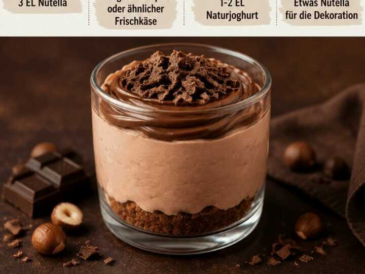 Nutella-Käsekuchen-Creme im Glas: Verführerisches Rezept zum Ausprobieren!