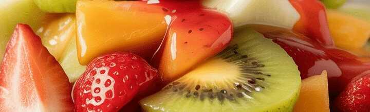 Obstsalat mit Basilikumsorbet – Eine Hommage an den Sommer!