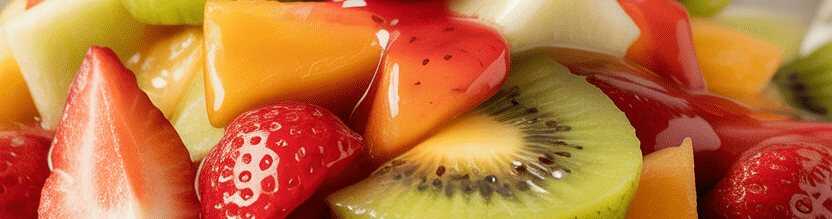 Obstsalat mit Basilikumsorbet – Eine Hommage an den Sommer!