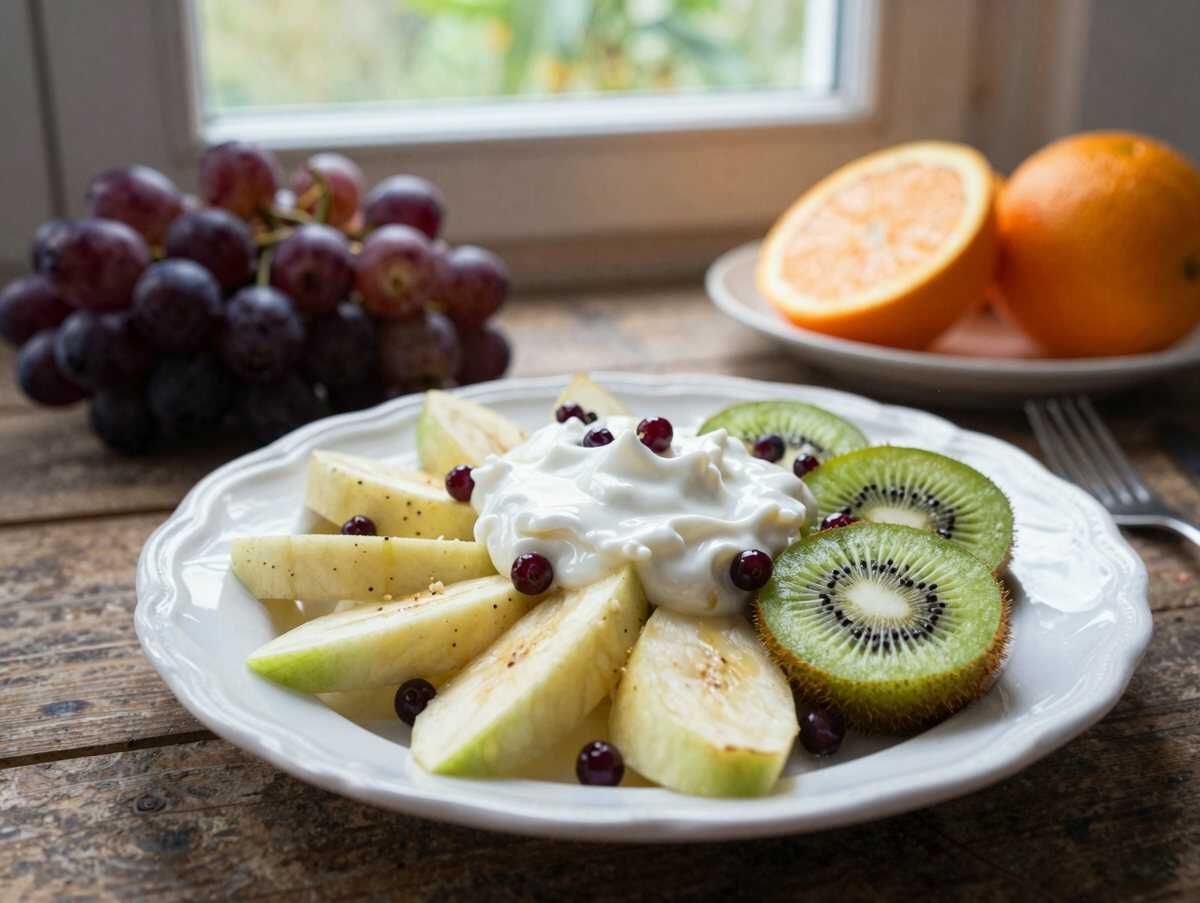 Obstsalat mit Sanddornjoghurt – Dein Power-Boost für den Tag! – während der Zubereitung