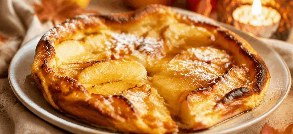 Ofengebackene Apfelpfannkuchen: So einfach gelingt das perfekte Herbst-Dessert! – so sieht es fertig aus