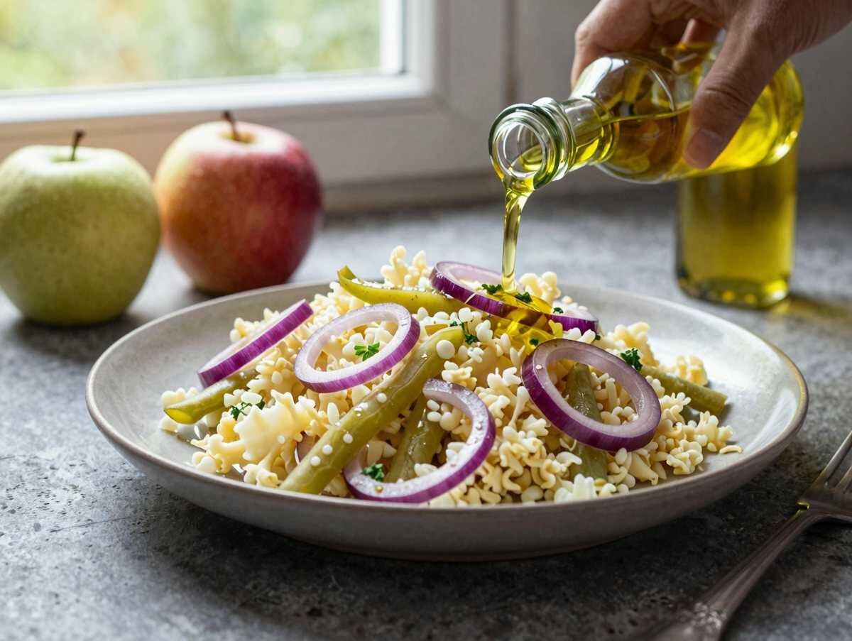 Oliver’s Salat in 10 Minuten mit 1 kg Weißkohl der beste! – während der Zubereitung