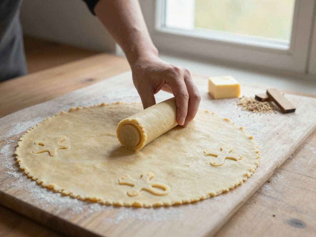 Omas Geheimrezept: Köstliche Rahmplätzchen mit nur 3 Zutaten entdecken! – während der Zubereitung