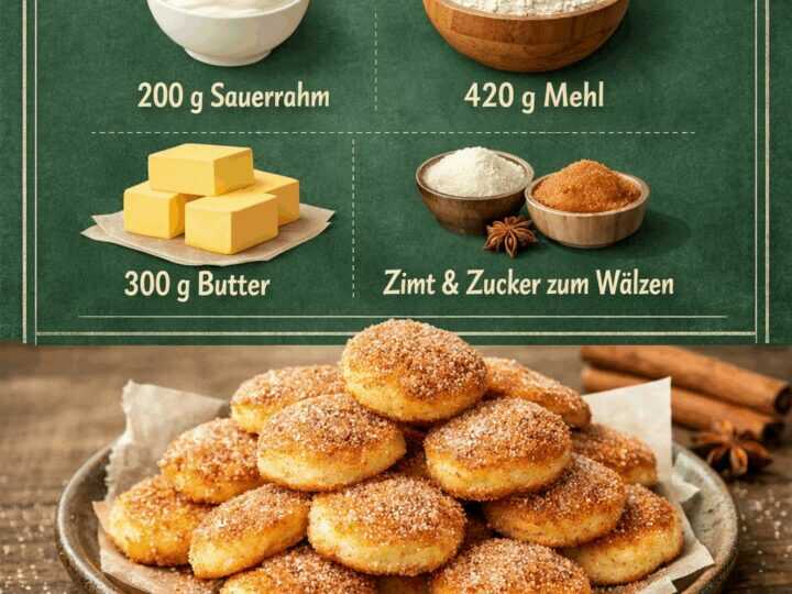 Omas Geheimrezept: Köstliche Rahmplätzchen mit nur 3 Zutaten entdecken!