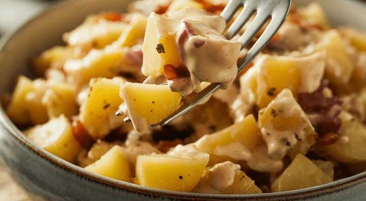 Omas Kartoffelsalat ohne Mayonnaise mit Apfelessig