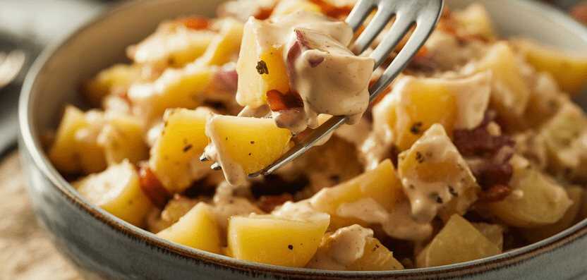 Omas Kartoffelsalat ohne Mayonnaise mit Apfelessig