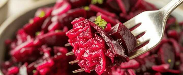 Omas Rote-Bete-Salat mit Zwiebeln und Essig
