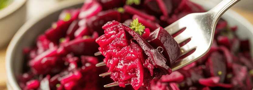 Omas Rote-Bete-Salat mit Zwiebeln und Essig
