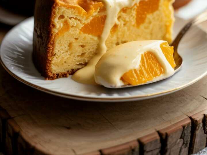 Orangenkuchen mit 450 g Schmand schnell vorbereitet