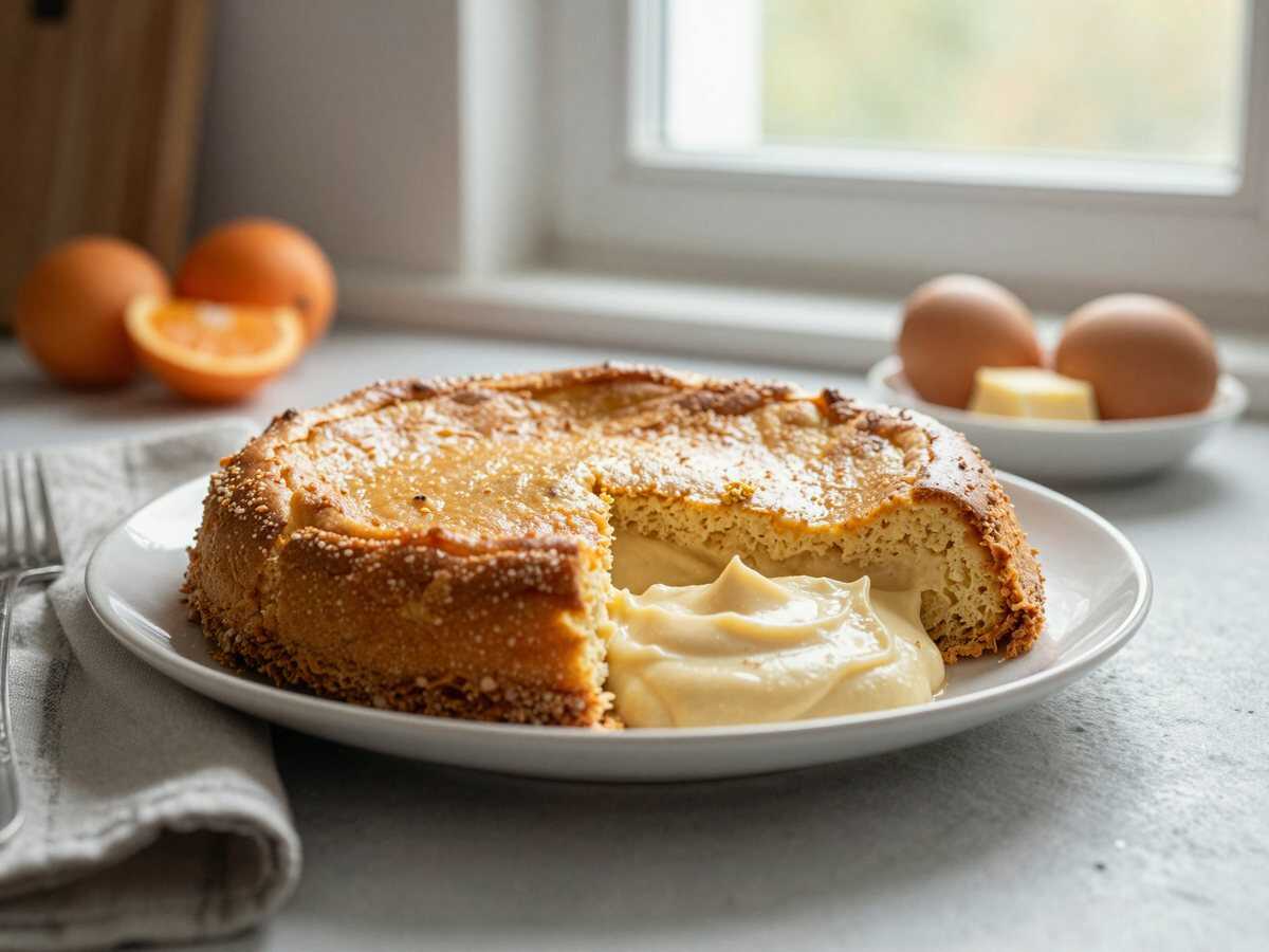 Orangenkuchen mit 450 g Schmand schnell vorbereitet – während der Zubereitung