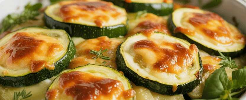 Panierte Zucchini Scheiben mit Parmesan für jeden Tag 10 Minuten
