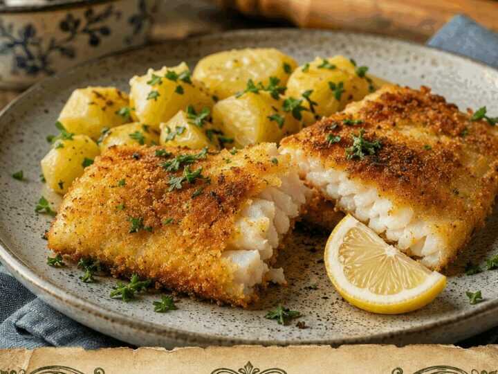 Panierter Seelachs aus dem Airfryer: schmeckt nach Sonntag bei Oma