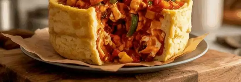 Paprika gefüllt mit Gemüse aus der Heißluftfritteuse