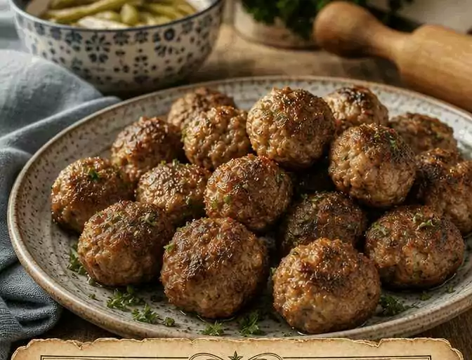 Partyfrikadellen fürs Buffet aus dem Airfryer: schmeckt nach Sonntag bei Oma