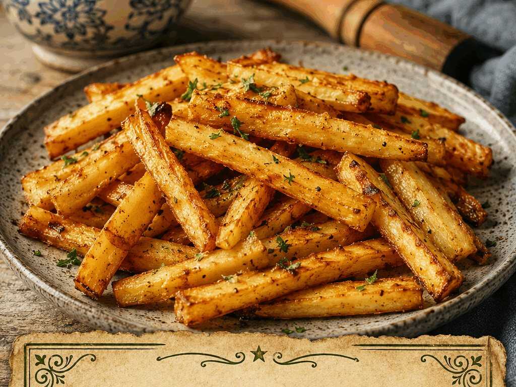 Pastinaken-Pommes aus dem Airfryer – perfekt als Beilage zum Grillabend