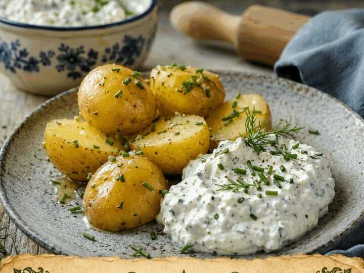 Pellkartoffeln mit Kräuterquark, perfekt für den schnellen Feierabend