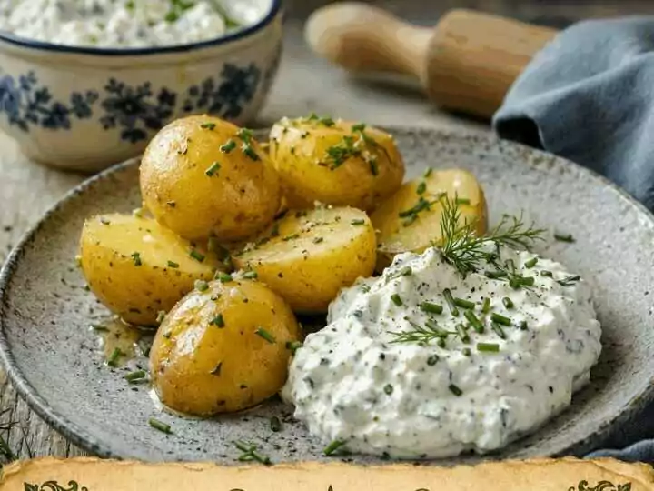Pellkartoffeln mit Kräuterquark, perfekt für den schnellen Feierabend