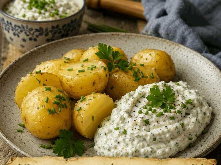 Pellkartoffeln mit Kräuterquark – perfekt, wenn spontan Besuch kommt
