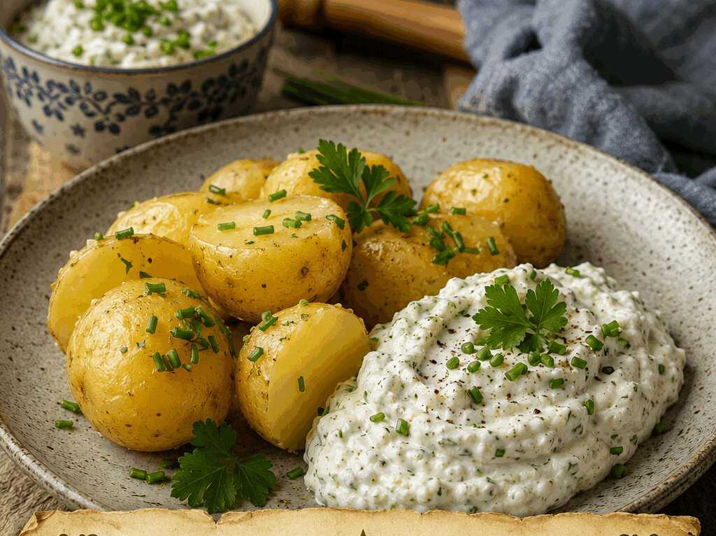 Pellkartoffeln mit Kräuterquark – perfekt, wenn spontan Besuch kommt