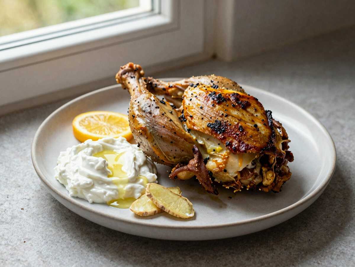Perfekt Gebratenes Tandoori-Hähnchen: Ein Geschmackserlebnis für Dein nächstes Abendessen! – während der Zubereitung