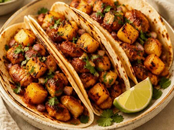 Perfekte Familienzeit: Ein-Pfannen-Hähnchen & Ananas Tacos für den schnellen Genuss!