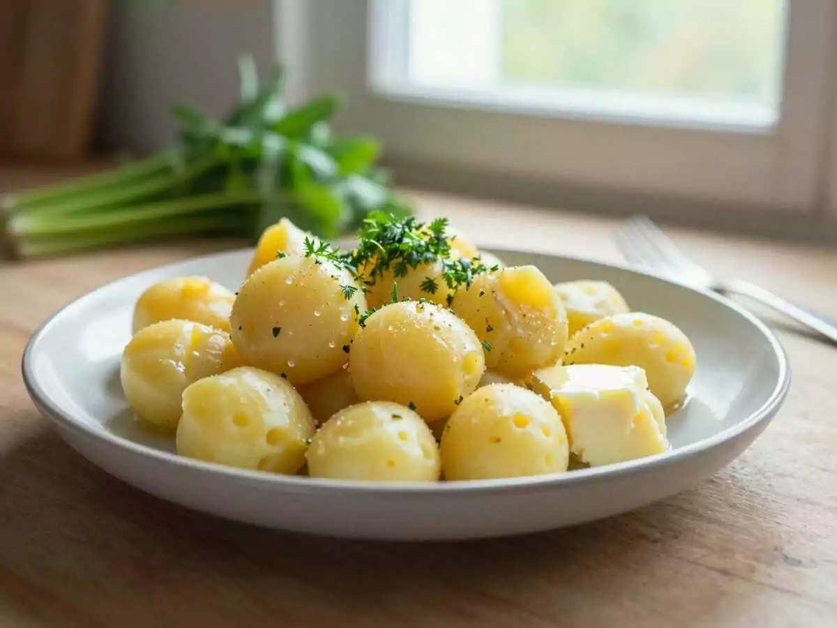 Petersilienkartoffeln als klassische Beilage: schmeckt nach Sonntag bei Oma – während der Zubereitung