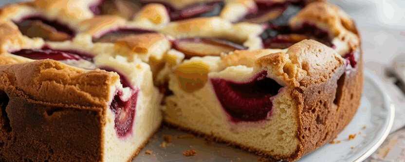 Pflaumenkuchen mit 500 g Magerquark mit Suchtfaktor