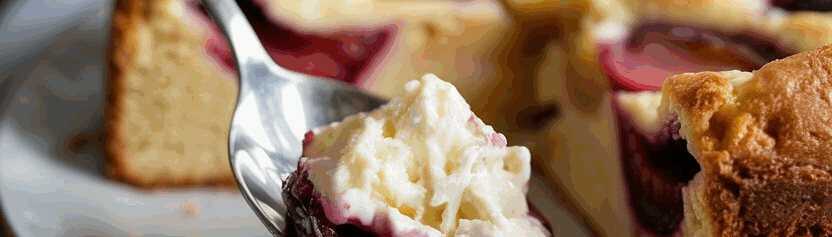 Pflaumenkuchen mit 500 g Magerquark mit Suchtfaktor – so sieht es fertig aus
