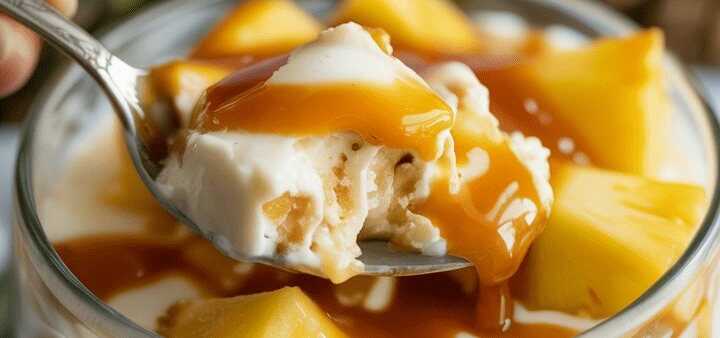 Piña Colada mit 1 Packung Pudding, tropischer Genuss im Glas!