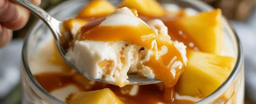 Piña Colada mit 1 Packung Pudding, tropischer Genuss im Glas!
