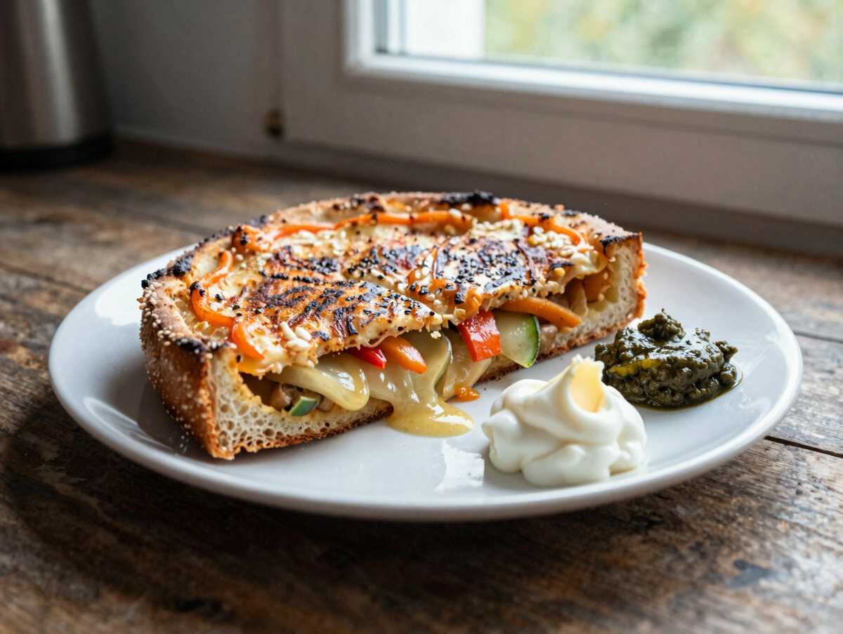 Pizza Grilled Cheese: Dein ultimativer Komfort-Upgrade! – während der Zubereitung