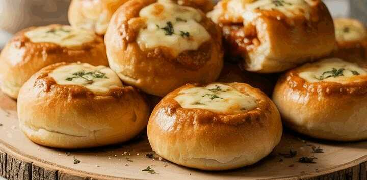 Pizzabrötchen aus der Heißluftfritteuse