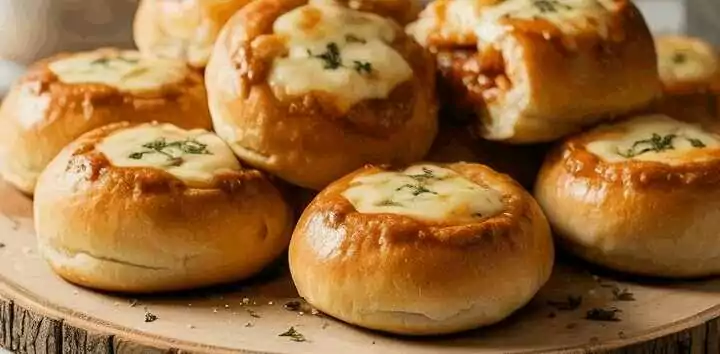 Pizzabrötchen aus der Heißluftfritteuse