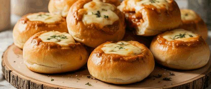 Pizzabrötchen aus der Heißluftfritteuse