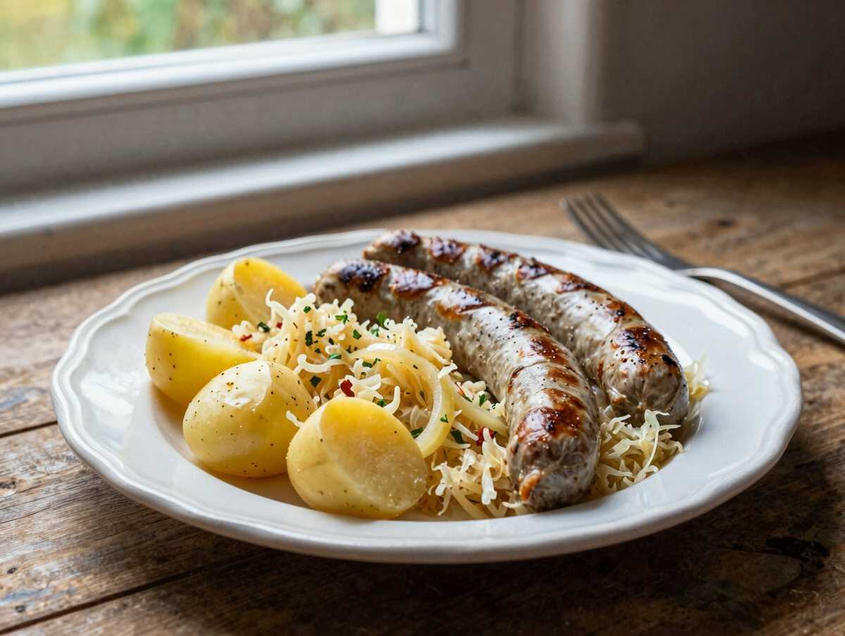 Polnische Wurst, Sauerkraut & Kartoffeln: Einfaches Crockpot-Rezept für Genießer! – während der Zubereitung