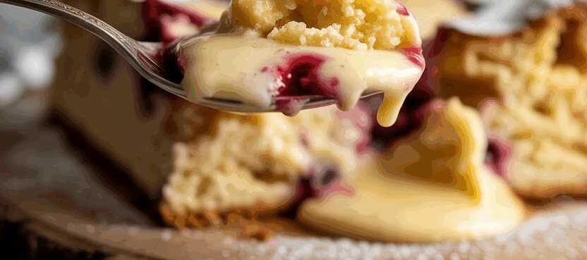 Polnischer Puddingkuchen sie brauchen 1 Packung Pudding und MIlch – so sieht es fertig aus